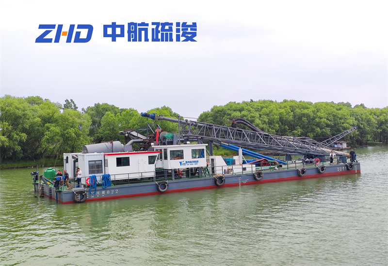 湖南1000吨钻探式筛分水洗船